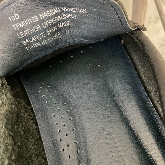 Tommy Bahama Loafers Men’s 10D Black Pebbled Leather Nassau slip Driving Shoes - Picture 9 of 12